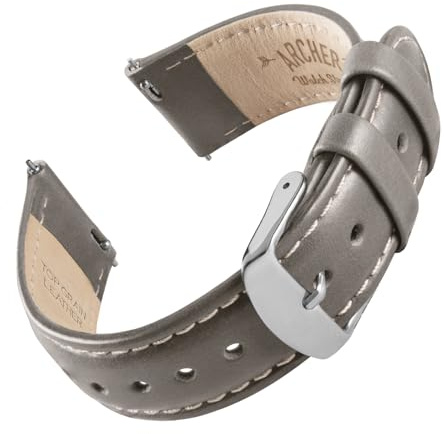 Archer Watch Straps - Uhrenarmbänder mit Schnellverschluss aus Hochwertigem Genarbtem Leder