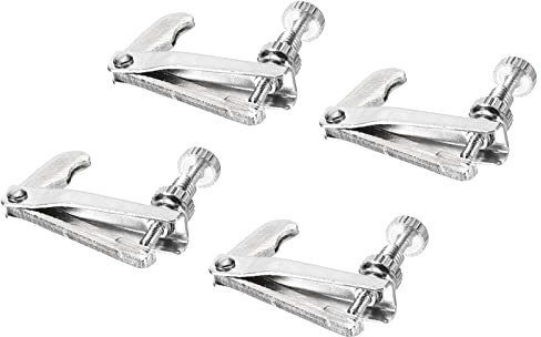 sourcing map Violin Feinstimmer Geigensaiten Feinstimmer Silber für 4/4 3/4 Violin Pack von 4