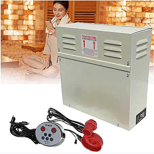 Generador de Vapor Espacios de 3 a 9 m³, Almacenamiento de Calor automático y fácil instalación, Ideal para Sauna, baño Turco, Ducha y SPA.
