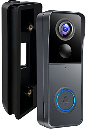 Kit de montaje de soporte de ajuste de ángulo compatible con timbre de video J9/J9 Plus/J7/J4SN/J9N/J4N, montaje en cuña ajustable de 25 a 50 grados, adaptador de ajuste de ángulo (timbre no incluido)