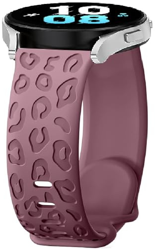 Watch Strap Silicone for Amazfit Bip 6/5 Unity/GTR 4/3/3 Pro/2/Balance 46mm/Balance 2/Helio, 22mm Leopard Bracelet Sport Replacement Band for Amazfit Stratos 3/2/2S/Pace/Active Max