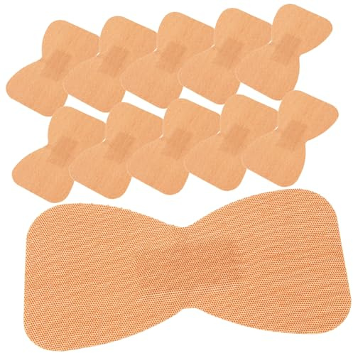Gatuida 50pcs Breathable Fabric Wound Care 76x45mm Butterfly Shape Plasters for Finger Knuckle Protection, Hemostatic Patches Suitable for Camping and Adult Use