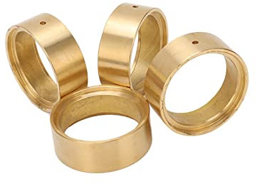 VGEBY Contrepoids Interne en Laiton RC, 4 Pièces de Poids de Roue Interne RC, Anneau de Serrage de Contrepoids de Roue Beadlock, Accessoires d'échelle de Véhicule pour Voiture FMS