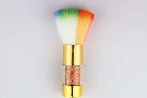 best Gel Nail Brush For Poly Gel, Gum Gel and Builder Gel Nail Extensions, Nail Art, Synthetic, Blackgel brush Ombre brush (gold nail dust brush)