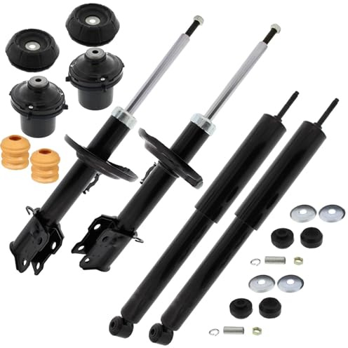 BandelOne enthält 4x Gas Stoßdämpfer+Domlager+Protection Kit vorne+hinten passend für Corsa C