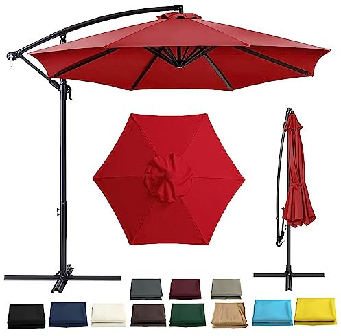 Ersatz-Sonnenschirm für den Außenbereich, 2 m, 2,7 m, 3,0 m, wasserdicht, Anti-UV-Gewebe, Abdeckung für Gartenschirm mit 6/8 Armen