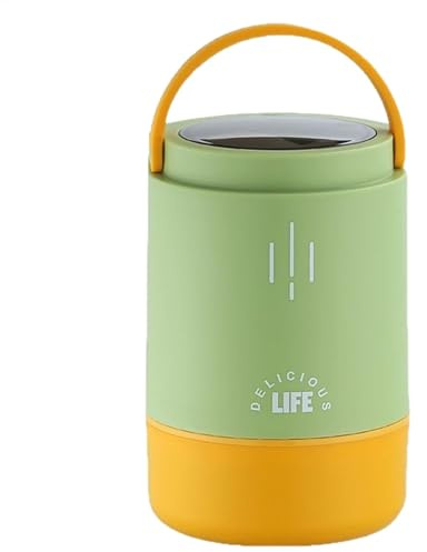 Bsbkoj Récipient pour aliments chauds et froids, 900 ml, en acier inoxydable, 11,2 x 17,9 cm, bol étanche à large ouverture, design à 3 couches pour repas, soupes et utilisation en déplacement