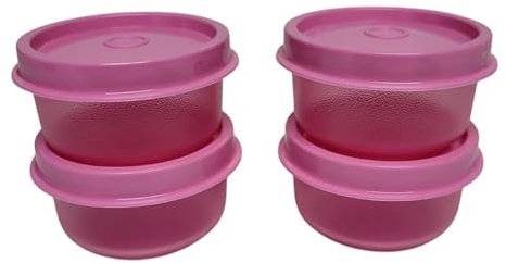 Tupperware Smidgets, contenitore piccolo da 28 ml, con coperchio da 28 ml, 4 pezzi, gnomo Smidgets (rosa)