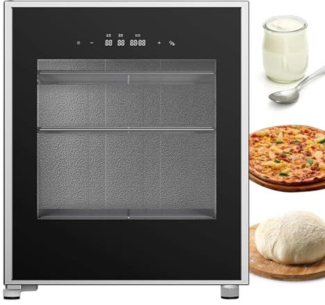 pealiritansemen Machine À Lever De Pâte À Pain 40 L, Fermentation pour Yaourts, Fromages Et Beurre, avec Contrôle De L'humidité Et De La Température, Armoire De Fermentation pour Yaourts