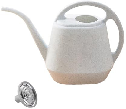 Arrosoir de 4 l avec long bec verseur, arrosoir transparent en plastique transparent, trous d'eau fins amovibles, arrosoir pour plantes pour l'intérieur et l'extérieur, arrosoir