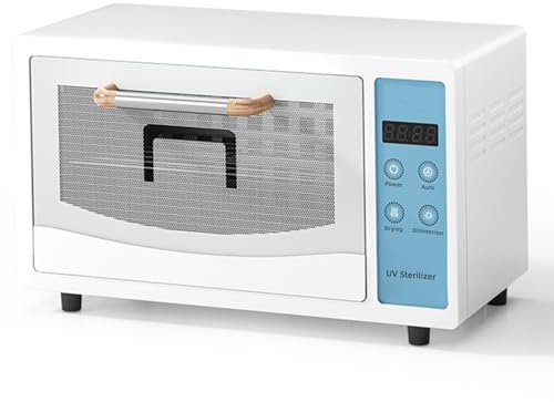 UV Heißluftsterilisator, 10L UV Sterilisator, großer Sterilisator für Nagelwerkzeuge, Multifunktionale Trockene Hitze Sterilisatoren für Nagelwerkzeuge Hochtemperatur Sterilisator, Reinigungskabinett