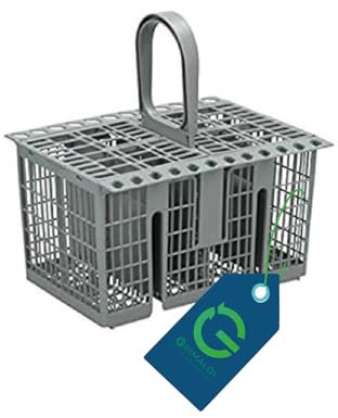 G GRIMALDI Cestino Portaposate Lavastoviglie 8 scomparti grigio compatibile con Ariston Indesit Hotpoint ricambio C00257140 C00289642 C00297265 C00298686 C00386607 482000023046 488000386607