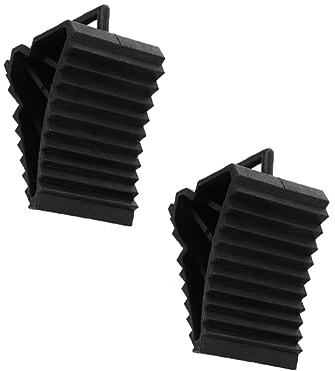 VALICLUD 2 Piezas Cuñas Antideslizantes para Ruedas de Coche de Calzos de Neumáticos Portátiles para Vehículos Comerciales y con Mango para Color Negro