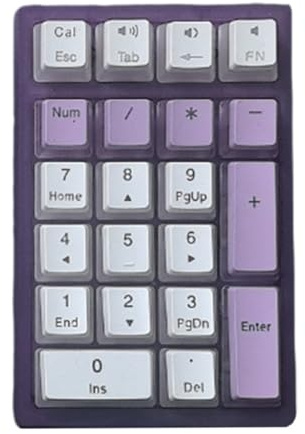 Kalttoy Mechanischer Nummernblock, Hot Swappable Numpad, kabelgebunden, USB C, 21-Tasten-Ziffernblock