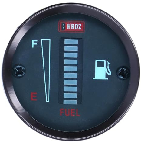 RASTKY 52-mm-LED-Blinker, Einstellbarer Widerstand für Automatik-Motorräder, Blaue, Grüne, Gelbe und Rote LEDs, universell. Material: Kunststoff + Metall