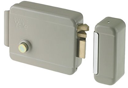 Yale Serratura elettrica da applicare per cancelli Y68400602, sinistra, in acciaio verniciato