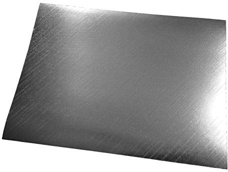GastroPapier 50 Platzdecken Tischsets Silber Karton geprägt, diagonal