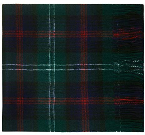 Oxfords kashmir 100 % lammull tartan rutig halsduk, Sutherland, M