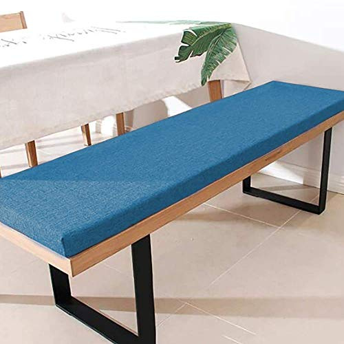 ZINN Premium Bankkissen mit Befestigungsbändern, 90 x 35 cm, 3 cm dickes Schaumstoff, langes Sitzkissen, Schaukelstuhlkissen, Esszimmerbankkissen, für Küche/Erkerfenster/Garten