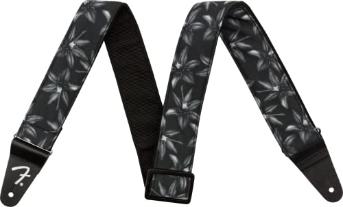 Fender® »HAWAIIAN GUITAR STRAP« Gitarrengurt | Breite: 5cm | Länge: 86-150cm | Farbe: Black Floral