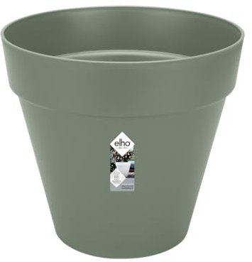 Elho Loft Urban Round 50 - Vasi per Piante da Esterno - Ø 48.5 x H 44.5 cm - Verde/Pistache Green