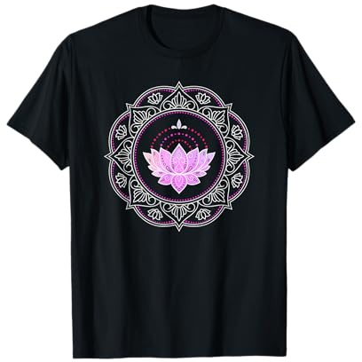 Lotusblume Mandala Yoga Lotus Design Lotus Blume T-Shirt