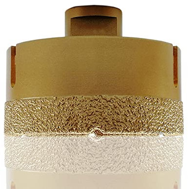 2PCS Diamond Drill Bit, M14 Hole Saw Hollow Core Drill Bits For Dry Drilling Tile Porcelain Marble Ceramic Granite Gold 85mm
