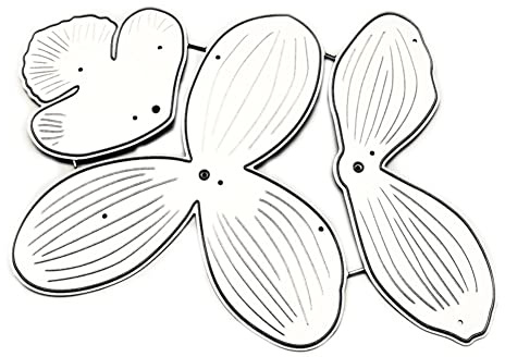 Blume Stanzformen Metall Stanzschablone DIY Blume Prägeschablonen Stanzschablonen Bastelarbeiten Karbonstahl Stanzschablonen für Kartenherstellung Scrapbook Papierkarten Album Schablone Orchidee