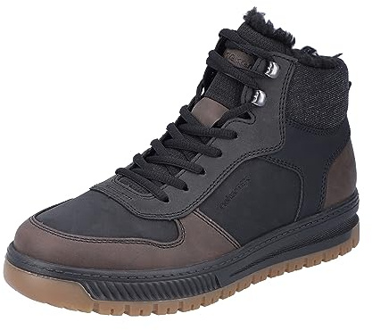 Rieker Herren Stiefel mit Warmfutter in schwarz-Kombi