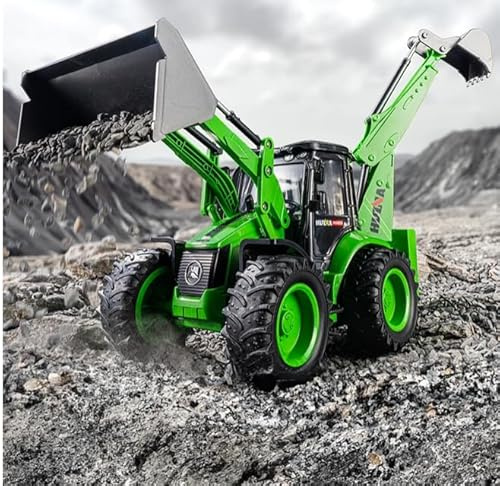 s-idee® S1579 Rc Radlader + Baggerarm Grün Baggerlader 1:14 proportional! 2,4GHZ
