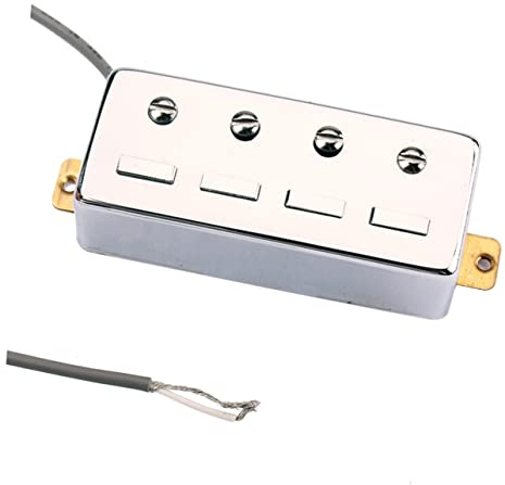 Toyvian 3 Stück 2 Bass-Tonabnehmer akustischer Gitarrenverstärker Pickups Tonabnehmer für E-Gitarre E-Gitarrenteile 2-adriger Draht-Bass-Humbucker aufsammeln Zubehör Doppelspule E-Bass