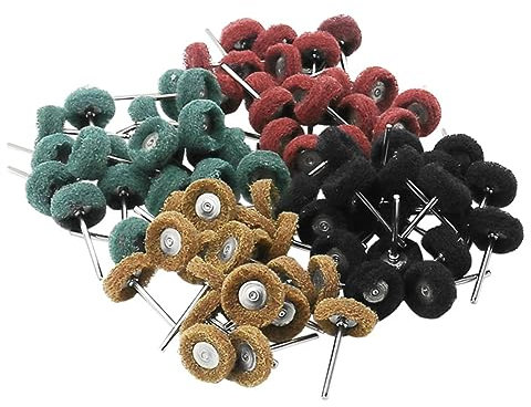 UPKOCH 40-teiliges 3-mm-bohrer-polierscheiben-set – Nylon-schleifscheiben Für Rotationswerkzeuge 4 Körnungen (120/180/320/400) Perfekt Für Metall Und Schmuck