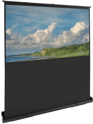 Begonia Bärbar projektorduk, 100 cm justerbar höjd, 4K&8K Ultra HD, professionell projektorduk med retdrag, för hemmaprojektionsrum, vardagsrum – 170 x 100 cm – 16:9