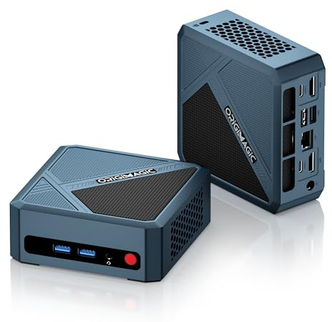 origimagic Mini PC N2 Pro, Ryzen R7 6800H, 32GB DDR5 512GB M.2 NVMe SSD, Radeon 680M, Mini Desktop Computers, 8K Quad Display, Dual USB 4.0/2.5Gbps LAN/WiFi-6E/BT-5.2, 11 Pro/Office/Home/Gaming