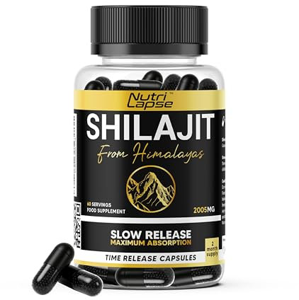 2 Months Supply Shilajit with Ashwagandha Advanced Granular Biotechnology | 70% Fulvic Acid | Slow Release Maximum Absorption
