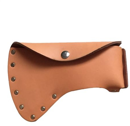 Leather Axe Holster | Soft Leather Sturdy Axe Holster Axe Belt Loop - Hammer Hatchet Carrier Hammer Holder Strong Weight Capacity Outdoor Gear