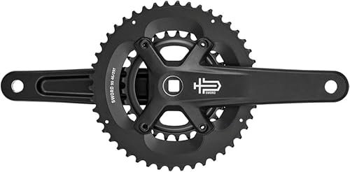 Microshift Sword Black Crankset 2X, 46x29, 172.5mm Crankarm Black 172, FC-G7900-4672