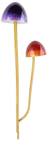Metal Mushroom Decor, Garden Decor Stake with Iron Material and Weather Resilience, Artistic Garden Ornament, Gorgeous Yard and Flower Pot Decoration, Outdoor Plant Statue