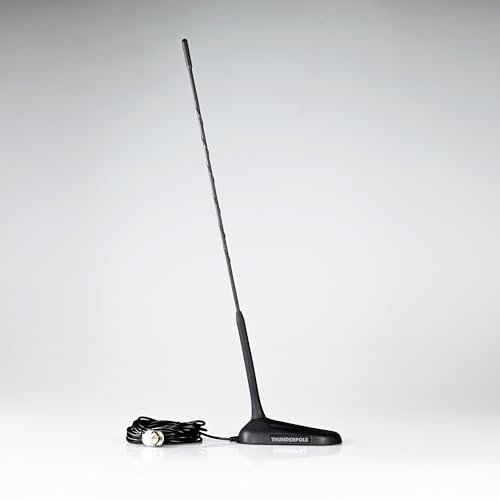 CB Radio Antenna Thunderpole CAR-27 Mag Kit Short Aerial + Shark Fin Mag Mount Kit | 4.5m Lead
