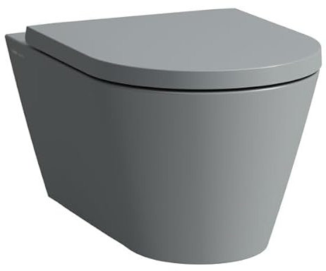 LAUFEN Kartell WC suspendu, chasse deau basse, avec Silent Flush sans rebord, 545x370x355mm, H8213317580001, Couleur: graphite mat