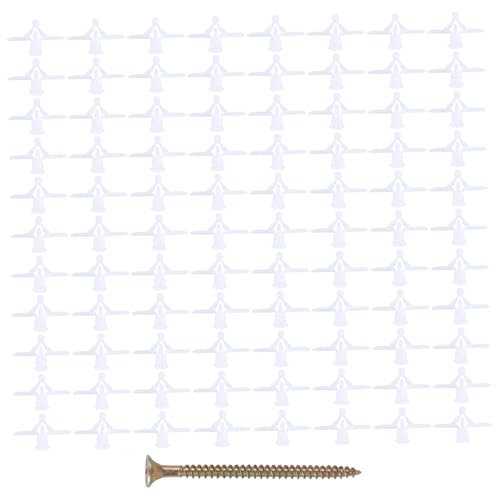 DECOMELODY 100pièces Chevilles Expansion Légères Pour Plaques De Plâtre Fixations Robustes Installation Stable Accessoires Durables Pour Mur Support Solide