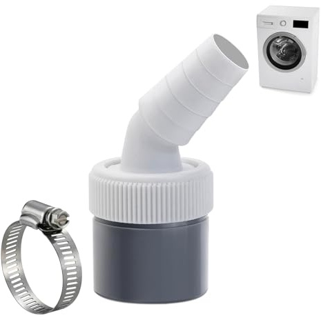 Empalme para Tubo Desague Lavadora y Lavavajillas, Empalme Desague Lavadora, Para Tubo Ø40 mm y Entrada Ø18-24 Mm, Para Lavadora, Lavavajillas,Secadora y Mangueras de Jardín