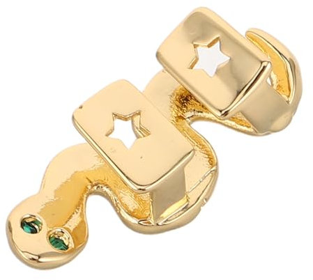 TOVINANNA Snake Teeth Cap Goldene -schmuck Für Kosmetik Falsche Zähne Mit Schlangen- Einzigartige Cosplay Accessoires Für Partys