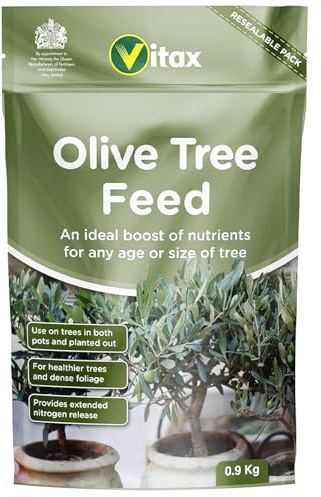 Olive Tree Fertiliser 0.9kg Pouch – Premium Nutrient-Rich Plant Food for Healthy Growth, Stronger Roots & Lush Foliage – Ideal for Olive & Mediterranean Trees – Pack of 1