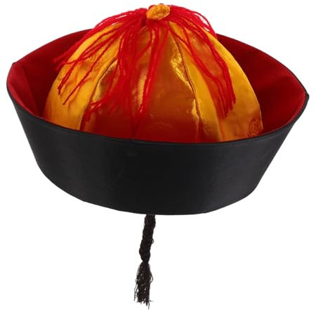 IMIKEYA chapeaux chinois chapeaux de cosplay couvre-chef créatif de style chinois jeu de rôle avec un chapeau chinois chapeau d'empereur chinois feutre