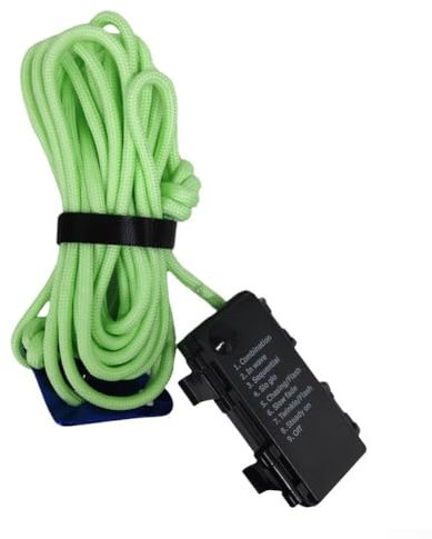 Cuerda de luz LED para exteriores de 300 cm con diseño luminoso y 8 ajustes de modo, resistente al agua IP66, adecuada para acampar y camiones (300 cm, verde claro)