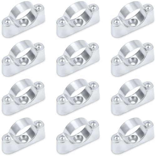 JAXICREY 12 soportes para tubos de pared, abrazaderas de tubo de 32 mm, fijación para tubos, abrazadera para tubos, soporte de pared, tubo para tubos de agua, tubo de metal PVC
