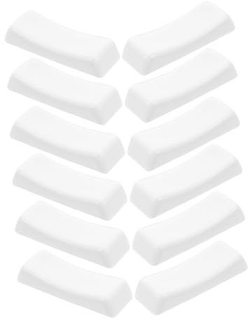 DIYEAH Appoggia Posate in Porcellana Bianca 12 Pezzi, Design Raffinato | Appoggia Posate, Appoggia Bacchette in Porcellana, Supporto per Bacchette, Forma Cuscino