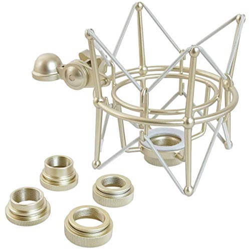 keepdrum Multispinne für verschiedene Mikrofone Mikrofon-Spinne mit Wechseladapter