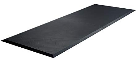 Arbeitsplatzmatte Flachnoppe 181x65x1,3 cm anthrazit Antirutschmatte Noppenmatte SZAGATO Anti Ermüdungsmatte Steharbeitsplatz Arbeitsplatzmatte Gummi Meterware Anti Ermüdungsmatten Werkstatt